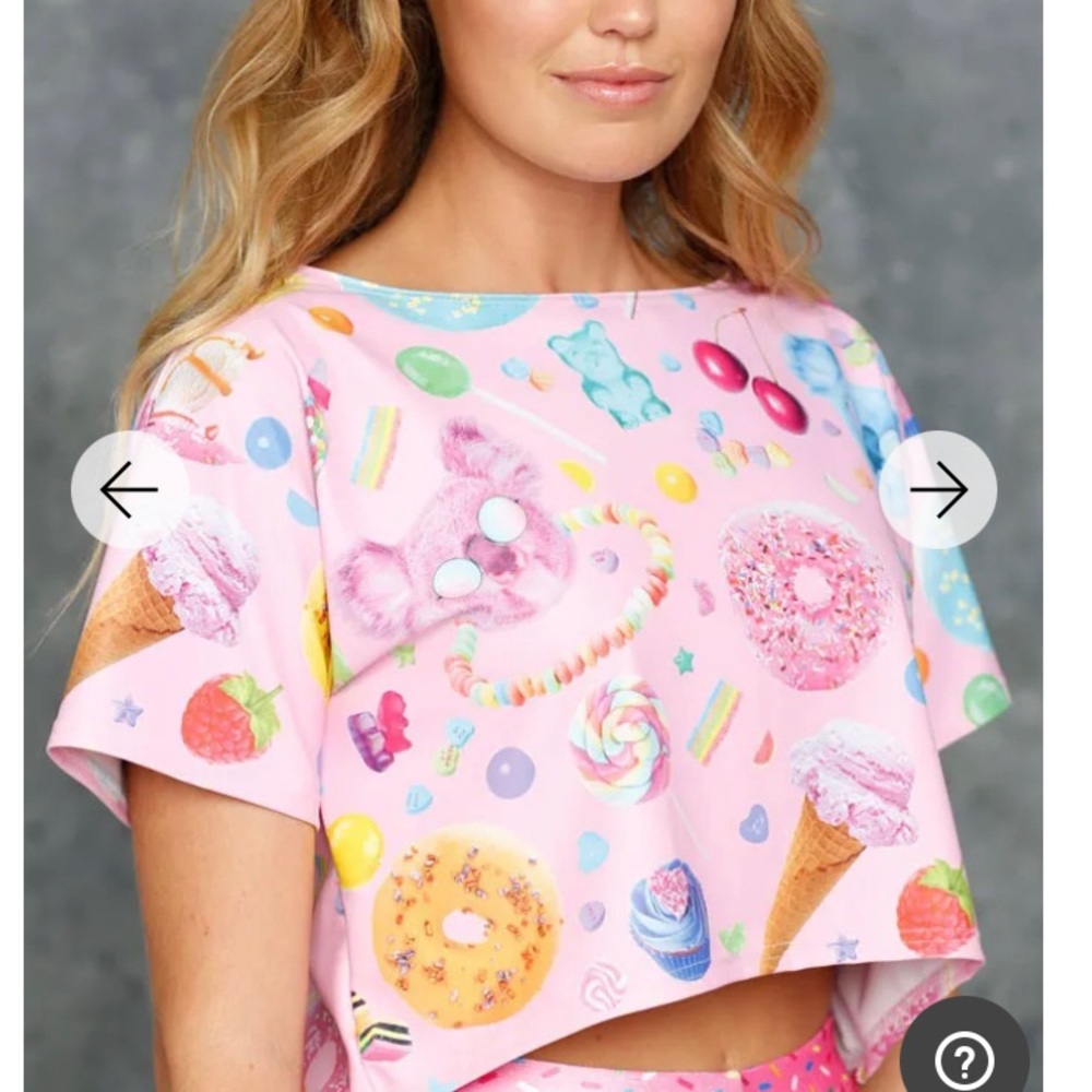 Blackmilk Sugar Bear Boxy crop sz M